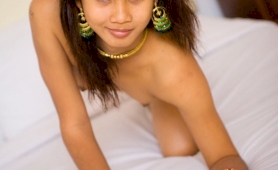 Petite ladyboy spreading her tight shemale bunghole