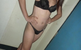 Amateur asian transsexual stripping and posing