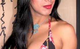 Sexy latina tranny with big boobs