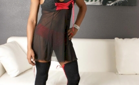 Ebony goddess tiffany posing her irresistible body