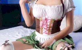 Ts jesse dressed as a german wench