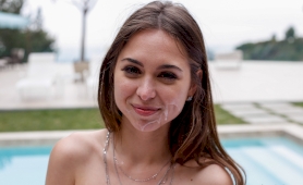 Riley reid gets her dripping wet pussy fucked by hard cock